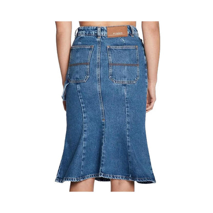PINKO Blue Denim Skirt