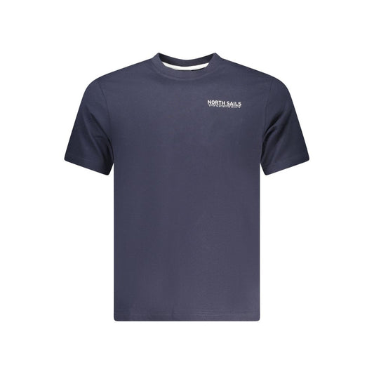 North Sails Blue Cotton Men T-Shirt