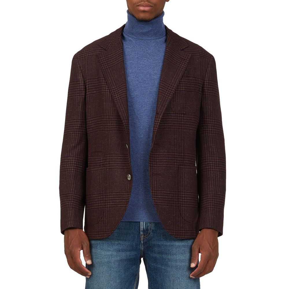 Brunello Cucinelli Multicolor Wool Blazer 1728,48 | M,75611013280,Blazers - Suits & Blazers - Clothing,Brunello Cucinelli,Clothing,IT50 | L,Men,Multicolor,New with tags,Suits & Blazers - Clothing