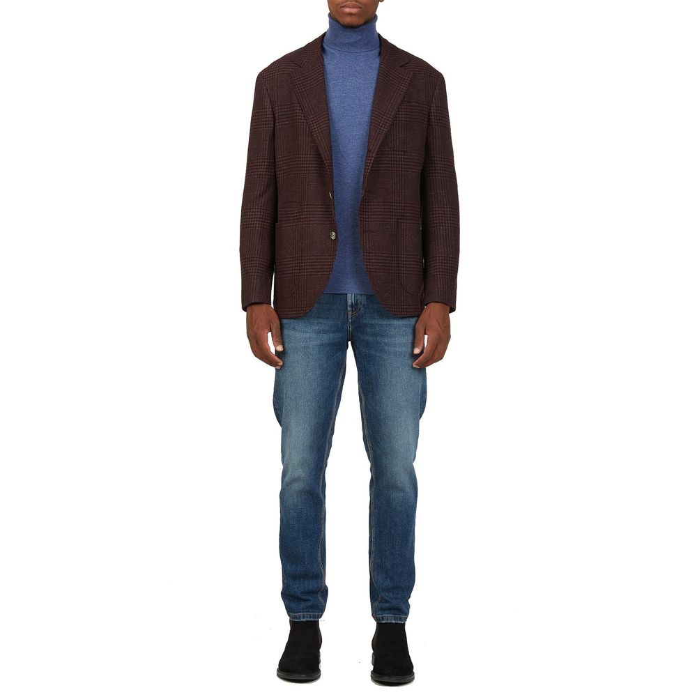 Brunello Cucinelli Multicolor Wool Blazer 1728,48 | M,75611013280,Blazers - Suits & Blazers - Clothing,Brunello Cucinelli,Clothing,IT50 | L,Men,Multicolor,New with tags,Suits & Blazers - Clothing