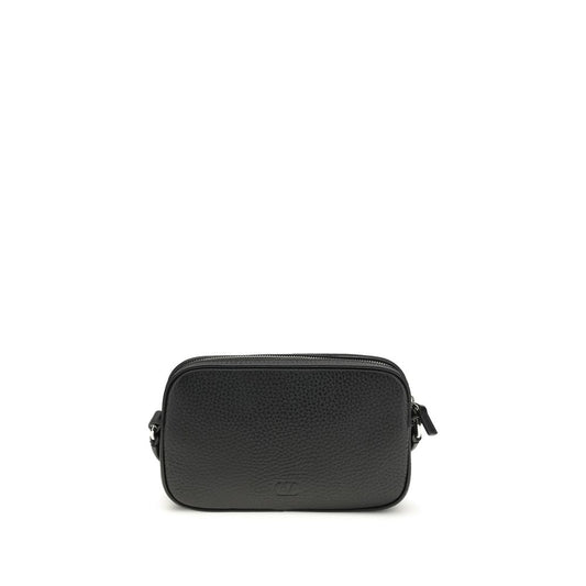 Valentino Garavani Black Calf Leather Bos Taurus Accessories 1728,72470364320,Accessories,Black,Men,New with tags,Valentino Garavani