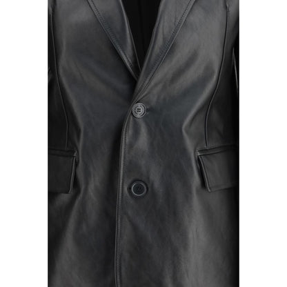 Balenciaga Black Leather Jacket
