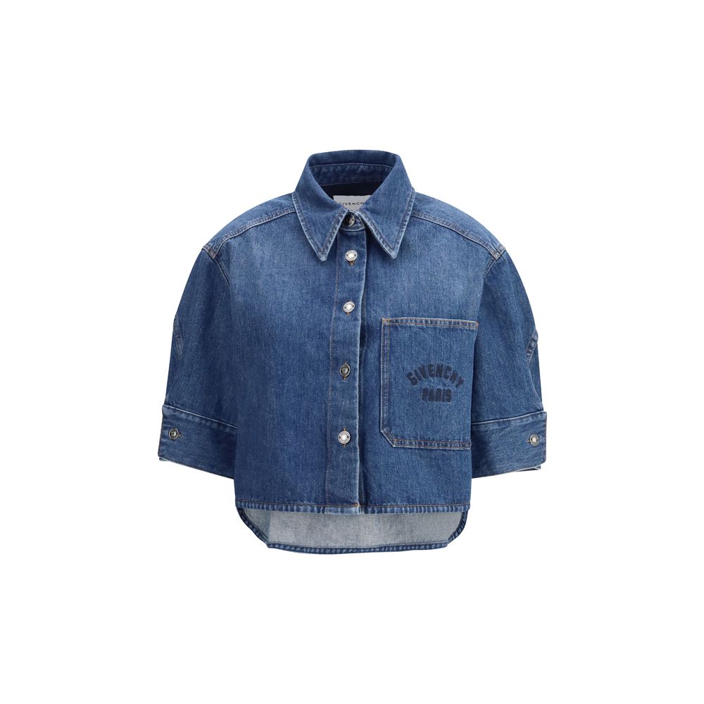 Givenchy Blue Denim Shirt 1728,72470364320,Blue,Clothing,Denim - Shirts - Clothing,Givenchy,IT38 | S,New with tags,Shirts - Clothing,Women