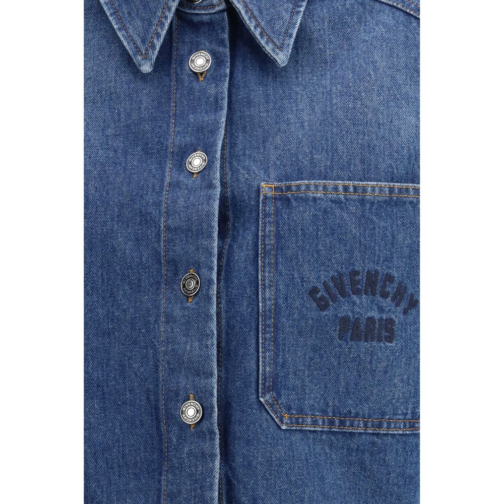 Givenchy Blue Denim Shirt 1728,72470364320,Blue,Clothing,Denim - Shirts - Clothing,Givenchy,IT38 | S,New with tags,Shirts - Clothing,Women