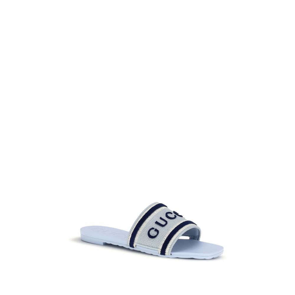 Gucci Multicolor Cotton Sandals