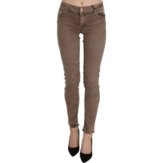 CYCLE Brown Low Waist Slim Fit Skinny Pants CYCLE