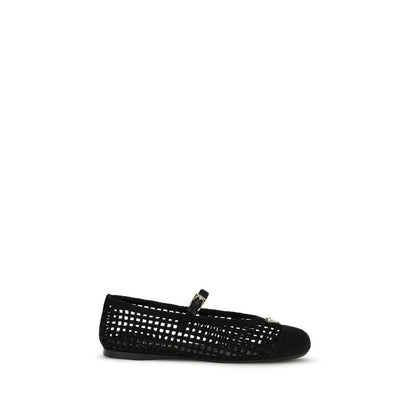 Prada Black Cotton Ballet Flats 1728,72470364320,Ballet Flats - Flats - Shoes,Black,EU36/US6,EU37/US7,EU38/US8,EU39/US9,EU40/US10,EU41/US11,Flats - Shoes,New with tags,Prada,Shoes,Women