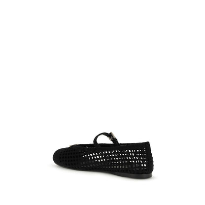 Prada Black Cotton Ballet Flats 1728,72470364320,Ballet Flats - Flats - Shoes,Black,EU36/US6,EU37/US7,EU38/US8,EU39/US9,EU40/US10,EU41/US11,Flats - Shoes,New with tags,Prada,Shoes,Women