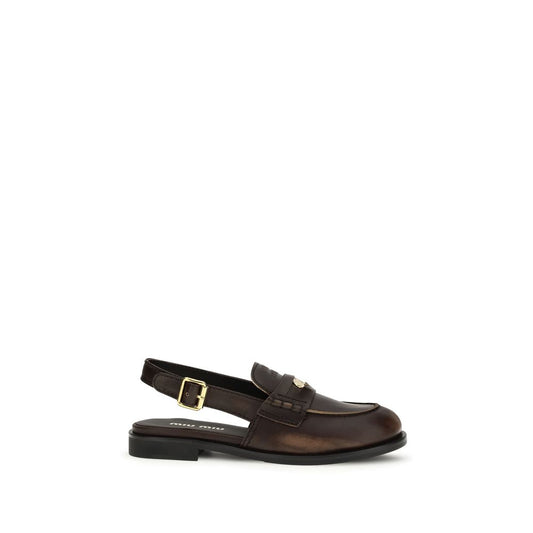 Miu Miu Brown Calf Leather Bos Taurus Slip-On Loafers 1728,72470364320,Brown,EU36.5/US6.5,EU36/US6,EU37.5/US7.5,EU38.5/US8.5,EU38/US8,EU40/US10,Loafers - Shoes,Miu Miu,New with tags,Shoes,Slip-On Loafers - Loafers - Shoes,Women