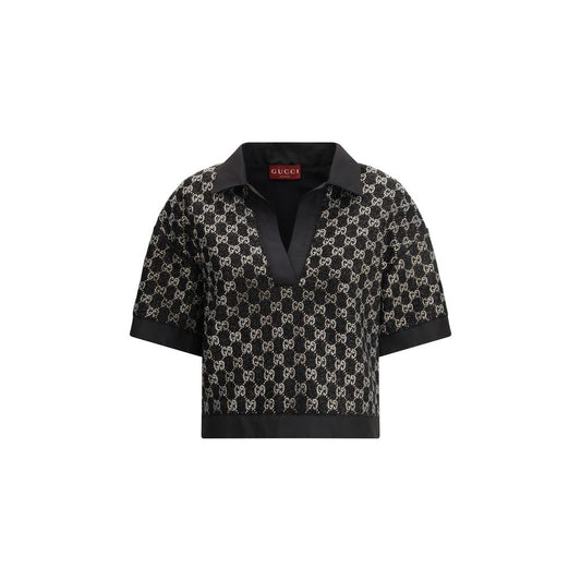Gucci Black Viscose Shirt 1728,72470364320,Black,Clothing,Gucci,IT40 | M,IT42 | L,New with tags,Shirts - Clothing,Women