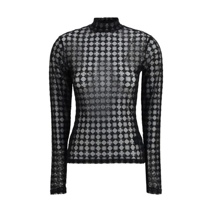 Amiri Black Polyester Top