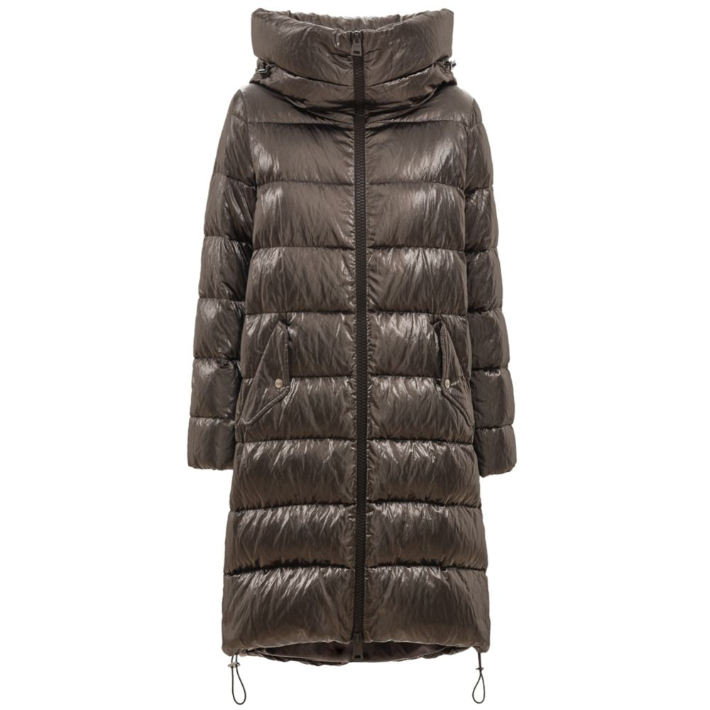 Herno Gray Viscose Parka 1728,67397976224,Clothing,Gray,Herno,IT42|M,Jackets & Coats - Clothing,New with tags,Parkas - Jackets & Coats - Clothing,Women