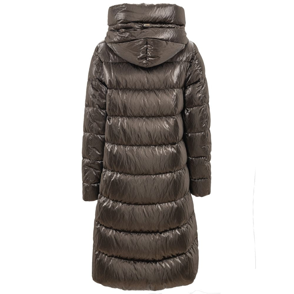 Herno Gray Viscose Parka 1728,67397976224,Clothing,Gray,Herno,IT42|M,Jackets & Coats - Clothing,New with tags,Parkas - Jackets & Coats - Clothing,Women
