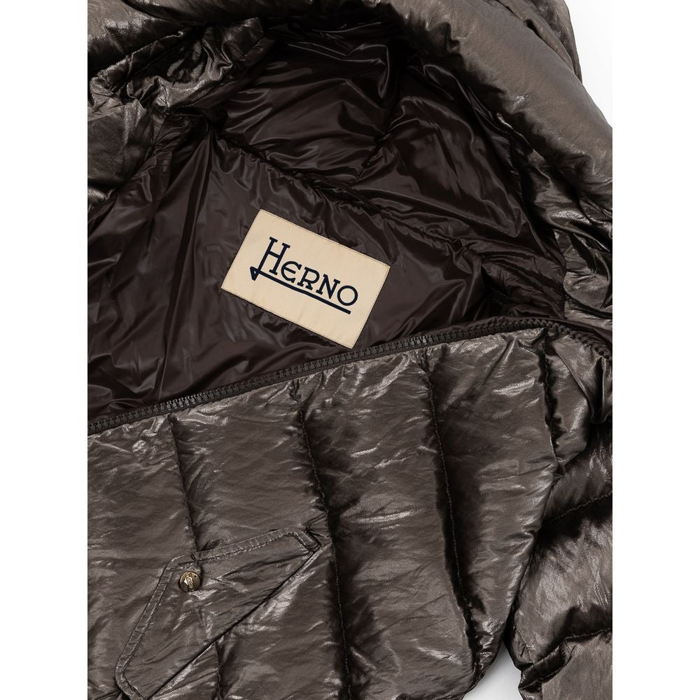 Herno Gray Viscose Parka 1728,67397976224,Clothing,Gray,Herno,IT42|M,Jackets & Coats - Clothing,New with tags,Parkas - Jackets & Coats - Clothing,Women
