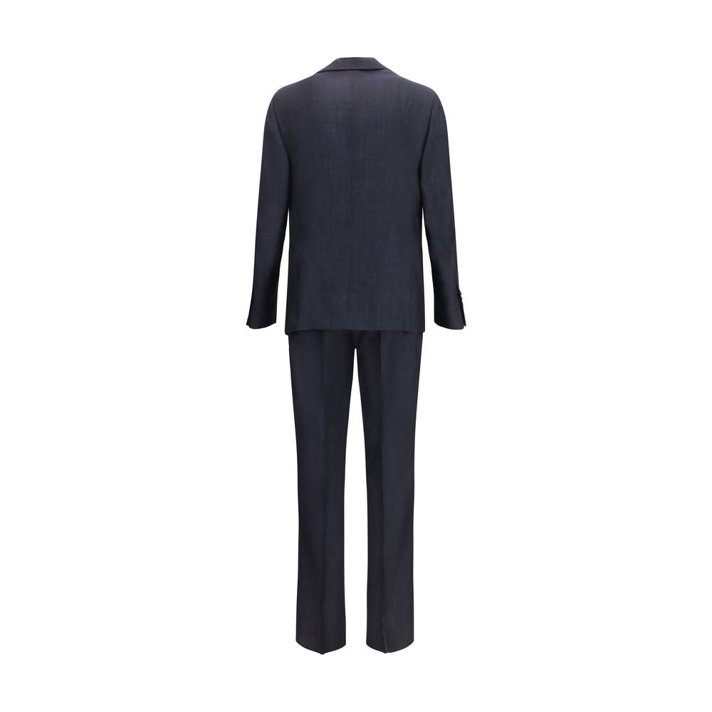 Lardini Blue Cotton Two-Piece Suit 1728,72470364320,Blue,Clothing,IT46 | S,IT54 | XXL,Lardini,Men,New with tags,Suits & Blazers - Clothing,Two-Piece Suits - Suits & Blazers - Clothing