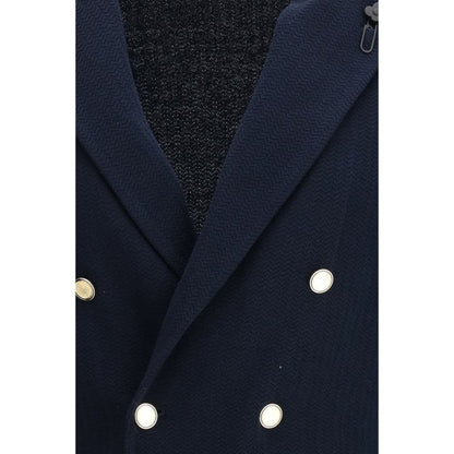 Lardini Blue Cotton Blazer 1728,72470364320,Blazers - Suits & Blazers - Clothing,Blue,Clothing,L,Lardini,M,Men,New with tags,S,Suits & Blazers - Clothing,XL,XXL