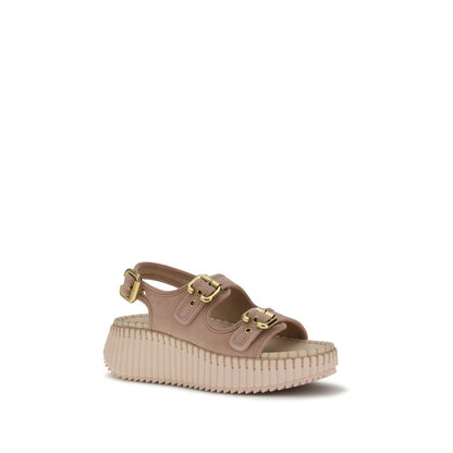Chloé Multicolor Calf Leather Bos Taurus Platform Sandals 1728,72470364320,Chloé,EU36/US6,EU37/US7,Multicolor,New with tags,Platforms - Sandals - Shoes,Sandals - Shoes,Shoes,Women