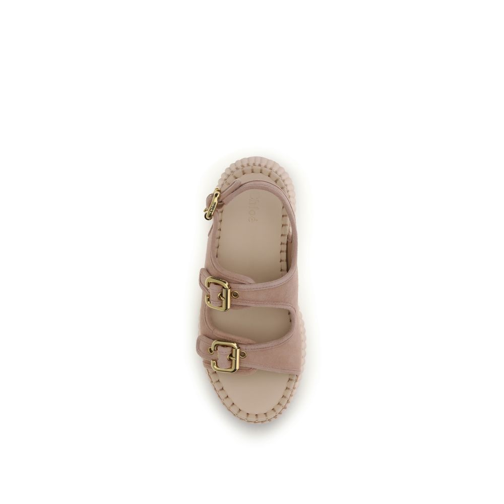 Chloé Multicolor Calf Leather Bos Taurus Platform Sandals 1728,72470364320,Chloé,EU36/US6,EU37/US7,Multicolor,New with tags,Platforms - Sandals - Shoes,Sandals - Shoes,Shoes,Women