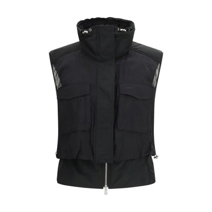 PINKO Black Nylon Sleveless Jacket 1728,72470364320,Black,Clothing,Jackets & Coats - Clothing,M,New with tags,PINKO,S,Sleveless Jacket - Jackets & Coats - Clothing,Women,XS