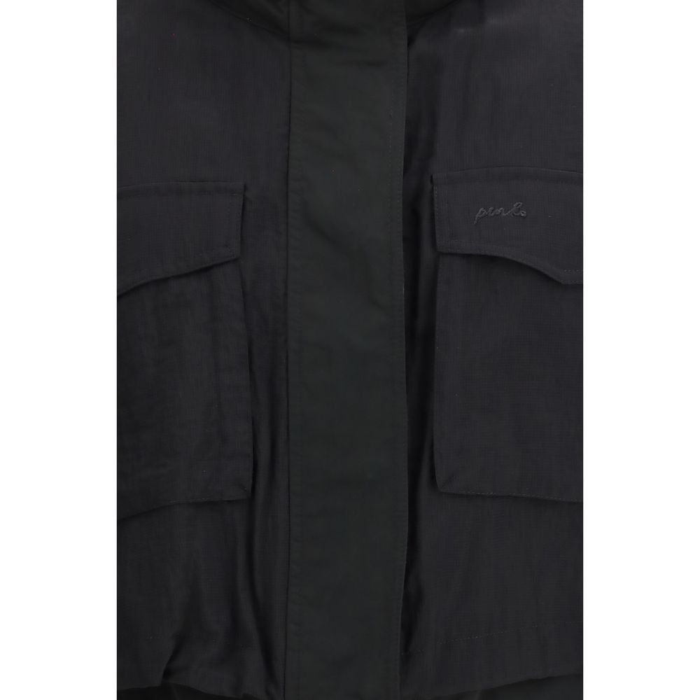PINKO Black Nylon Sleveless Jacket 1728,72470364320,Black,Clothing,Jackets & Coats - Clothing,M,New with tags,PINKO,S,Sleveless Jacket - Jackets & Coats - Clothing,Women,XS