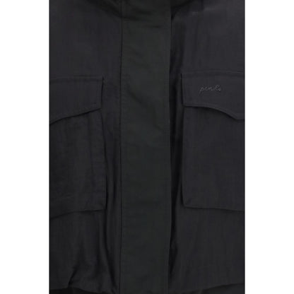 PINKO Black Nylon Sleveless Jacket 1728,72470364320,Black,Clothing,Jackets & Coats - Clothing,M,New with tags,PINKO,S,Sleveless Jacket - Jackets & Coats - Clothing,Women,XS