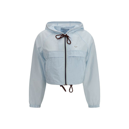 Prada Blue Recycled Polyamide Shell Jacket 1728,72470364320,Blue,Clothing,IT40 | M,IT42 | L,IT44 | L,Jackets & Coats - Clothing,New with tags,Prada,Shell Jackets - Jackets & Coats - Clothing,Women