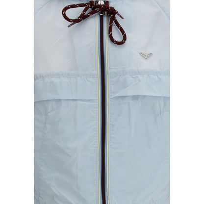 Prada Blue Recycled Polyamide Shell Jacket 1728,72470364320,Blue,Clothing,IT40 | M,IT42 | L,IT44 | L,Jackets & Coats - Clothing,New with tags,Prada,Shell Jackets - Jackets & Coats - Clothing,Women