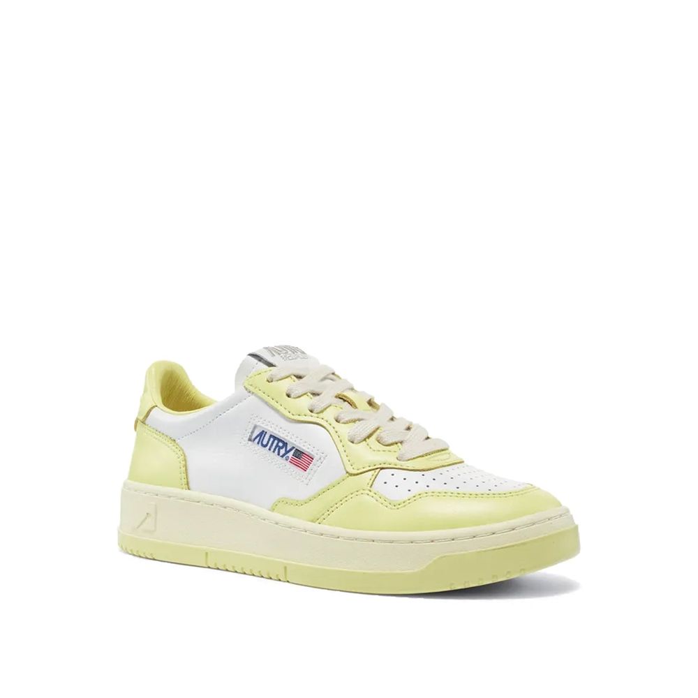 Autry White Leather Low Top Sneakers 1728,75611013280,Autry,EU36/US6,EU37/US7,EU38/US8,EU39/US9,EU40/US10,EU41/US11,Low Tops - Sneakers - Shoes,New with tags,Shoes,Sneakers - Shoes,White,Women