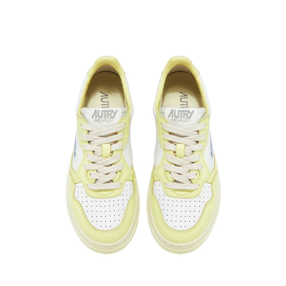 Autry White Leather Low Top Sneakers 1728,75611013280,Autry,EU36/US6,EU37/US7,EU38/US8,EU39/US9,EU40/US10,EU41/US11,Low Tops - Sneakers - Shoes,New with tags,Shoes,Sneakers - Shoes,White,Women
