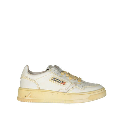 Autry White Leather Low Top Sneakers 1728,75611013280,Autry,EU35/US5,EU36/US6,EU37/US7,EU38/US8,EU39/US9,EU40/US10,EU41/US11,Low Tops - Sneakers - Shoes,New with tags,Shoes,Sneakers - Shoes,White,Women