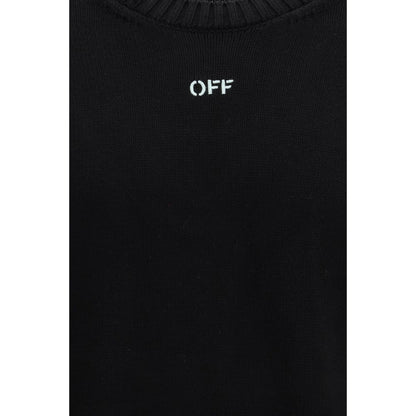 Off-White Black Cotton Sweatshirt