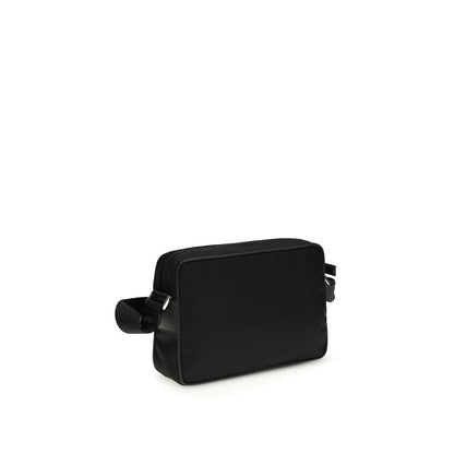 Prada Black The Re-Nylon and Saffiano Shoulder Bag