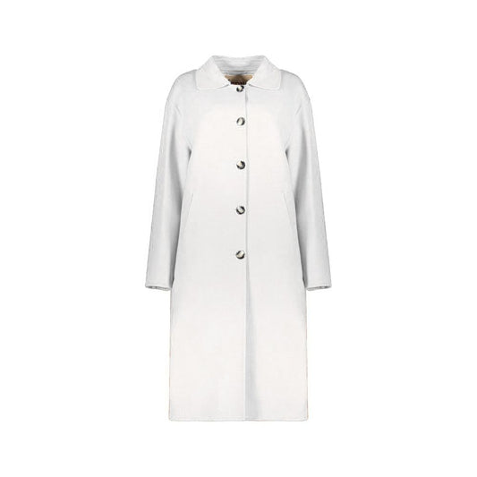 Herno White Wool Coat 1728,75611013280,Clothing,Coats - Jackets & Coats - Clothing,Herno,IT48 | M,Jackets & Coats - Clothing,New with tags,White,Women