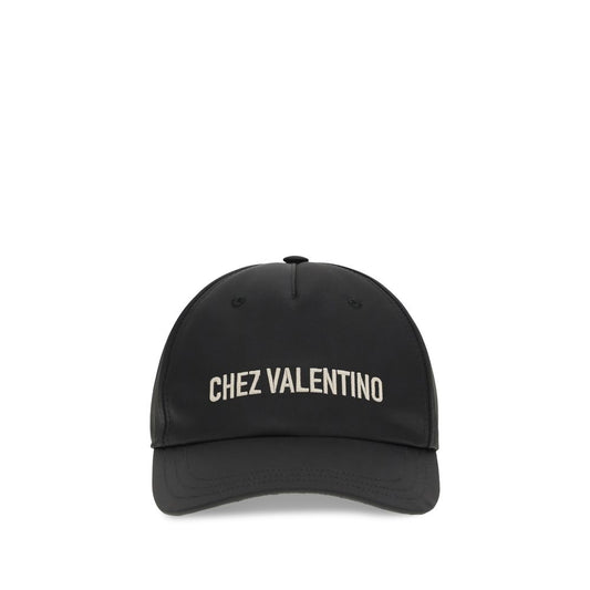 Valentino Garavani Black Cotton Cap (Baseball Hat) 1728,58 cm|M,59 cm|L,72470364320,Accessories,Black,Caps (Baseball Hat) - Hats - Accessories,Hats - Accessories,Men,New with tags,Valentino Garavani