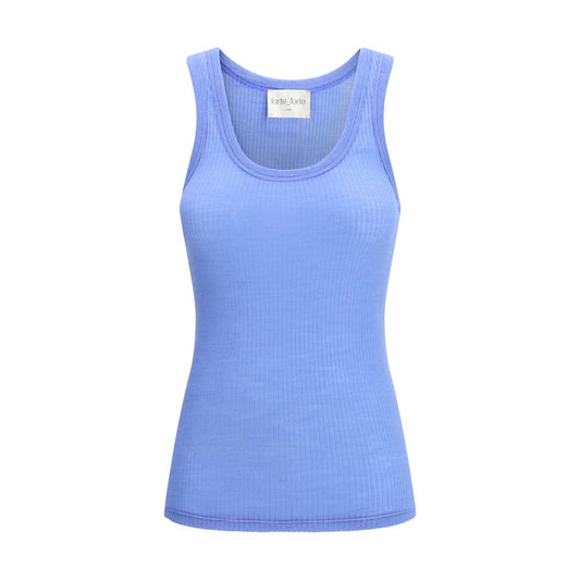 Forte_Forte Blue Fleece Wool Top