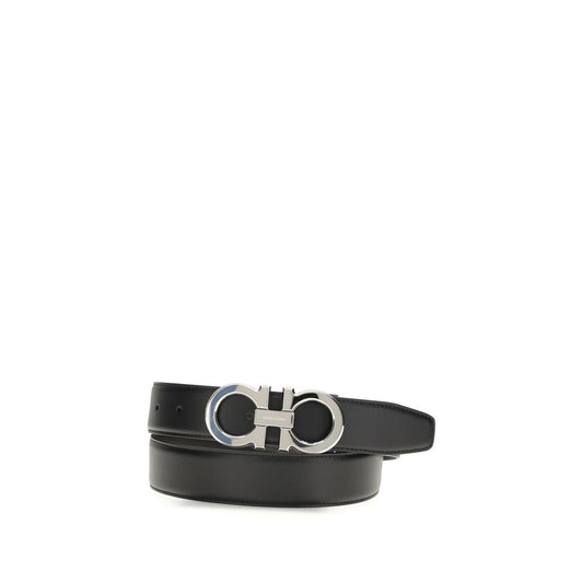 Ferragamo Black Leather Regular Belt 100 cm / 40 Inches,105 cm / 42 Inches,110 cm / 44 Inches,115 cm / 46 Inches,1728,72470364320,90 cm / 36 Inches,Accessories,Belts - Accessories,Black,Ferragamo,Men,New with tags,Regular Belts - Belts - Accessories
