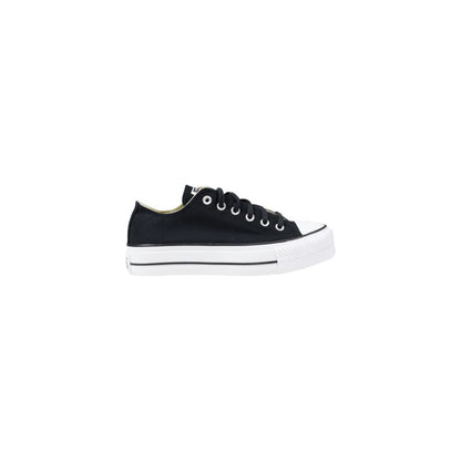 Converse Black Fabric Platform Sneakers 1728,71956299936,Black,Converse,EU36.5/US6.5,EU36/US6,EU37.5/US7.5,EU37/US7,EU38/US8,EU39.5/US9.5,EU39/US9,EU40/US10,EU41/US11,New with tags,Platform - Sneakers - Shoes,Shoes,Sneakers - Shoes,Women