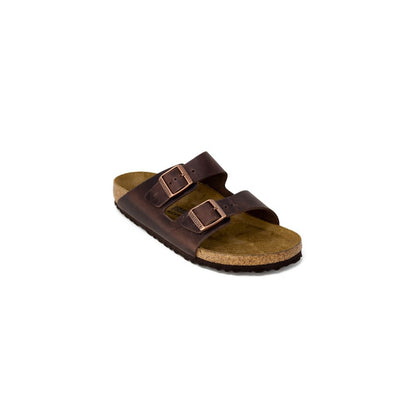 Birkenstock Brown Leather Slippers 1728,71956299936,Birkenstock,Brown,EU41/US8,EU42/US9,EU43/US10,EU44/US11,EU45/US12,Men,New with tags,Sandals - Shoes,Shoes,Slippers - Sandals - Shoes