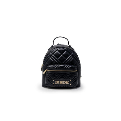 Love Moschino Black Polyethylene Backpack 1728,71956299936,Backpacks - Bags,Bags,Black,Love Moschino,New with tags,Women