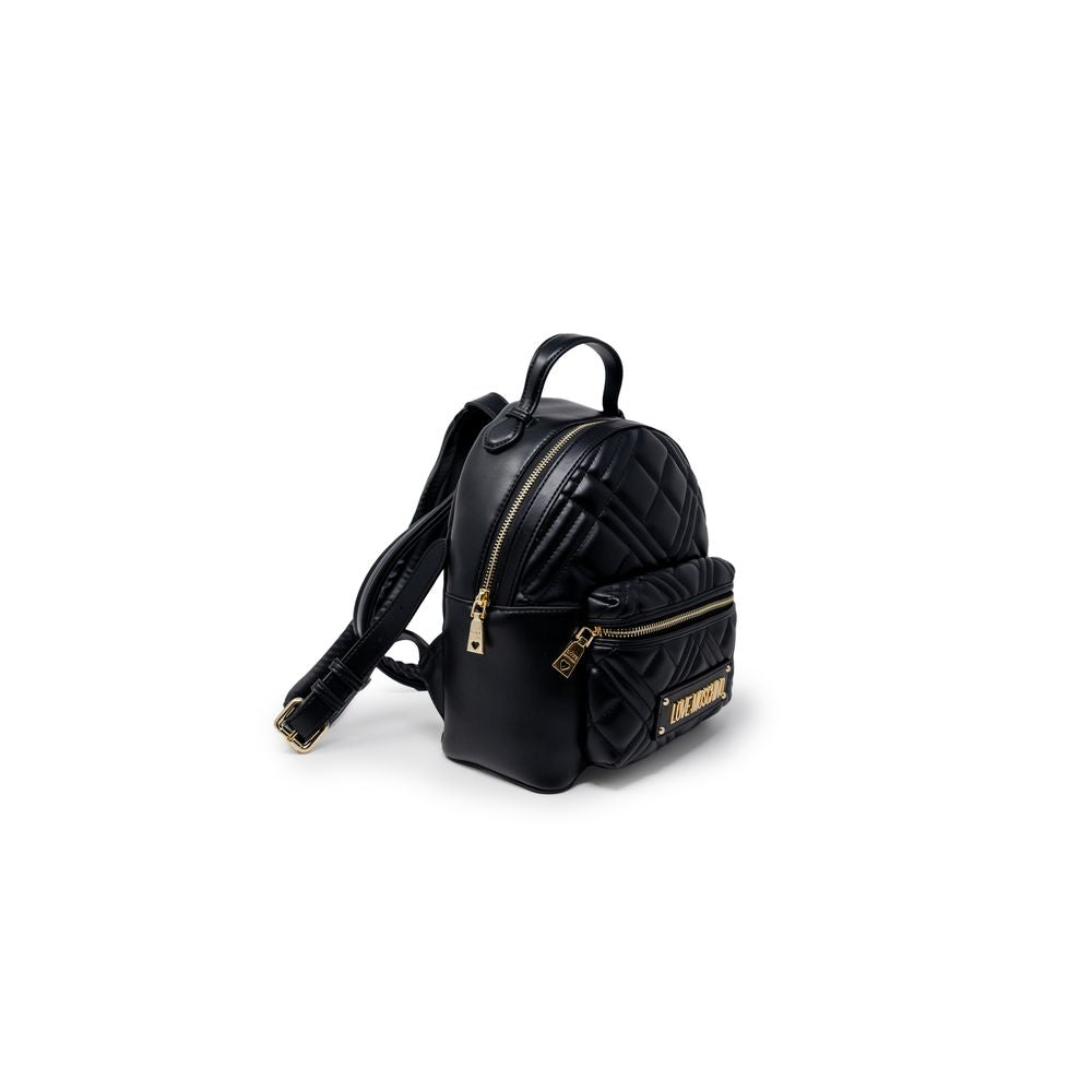 Love Moschino Black Polyethylene Backpack 1728,71956299936,Backpacks - Bags,Bags,Black,Love Moschino,New with tags,Women
