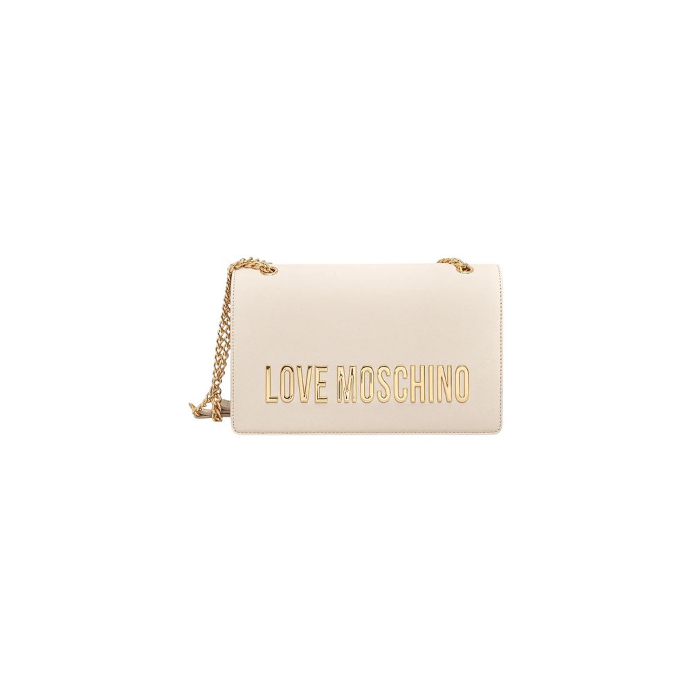 Love Moschino Beige Polyethylene Handbag 1728,71956299936,Bags,Beige,Handbags - Bags,Love Moschino,New with tags,Women