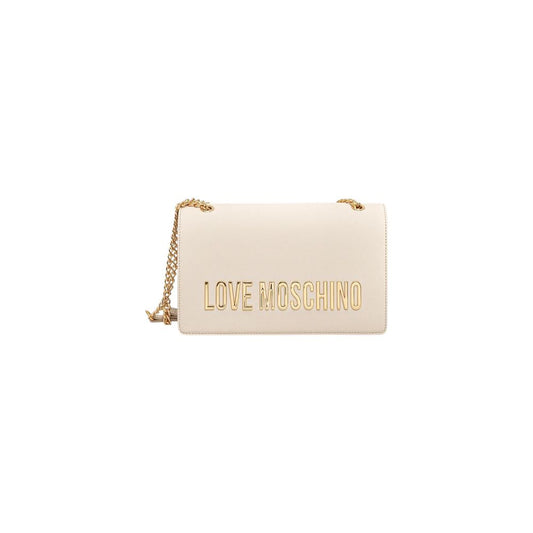 Love Moschino Beige Polyethylene Handbag 1728,71956299936,Bags,Beige,Handbags - Bags,Love Moschino,New with tags,Women