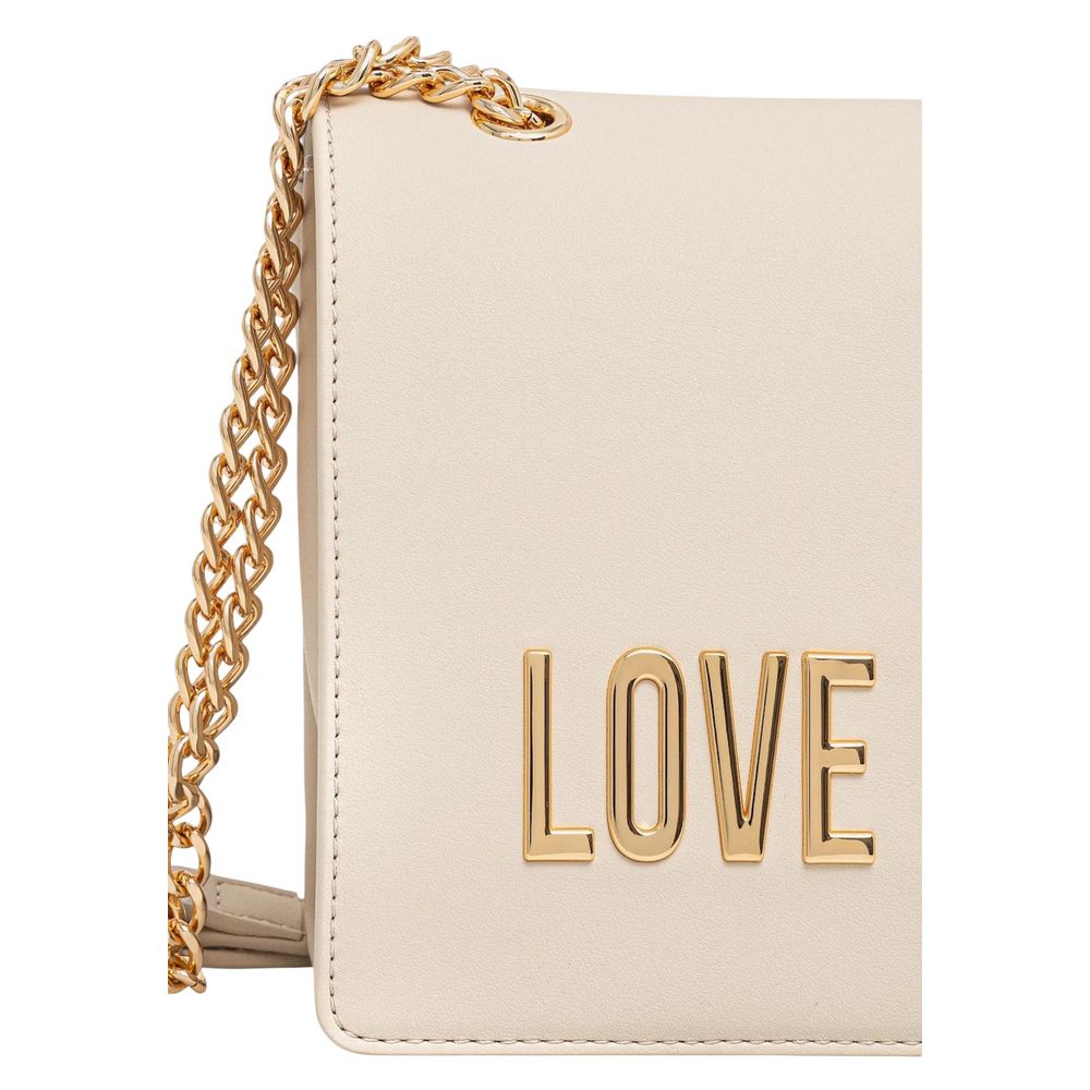 Love Moschino Beige Polyethylene Handbag 1728,71956299936,Bags,Beige,Handbags - Bags,Love Moschino,New with tags,Women