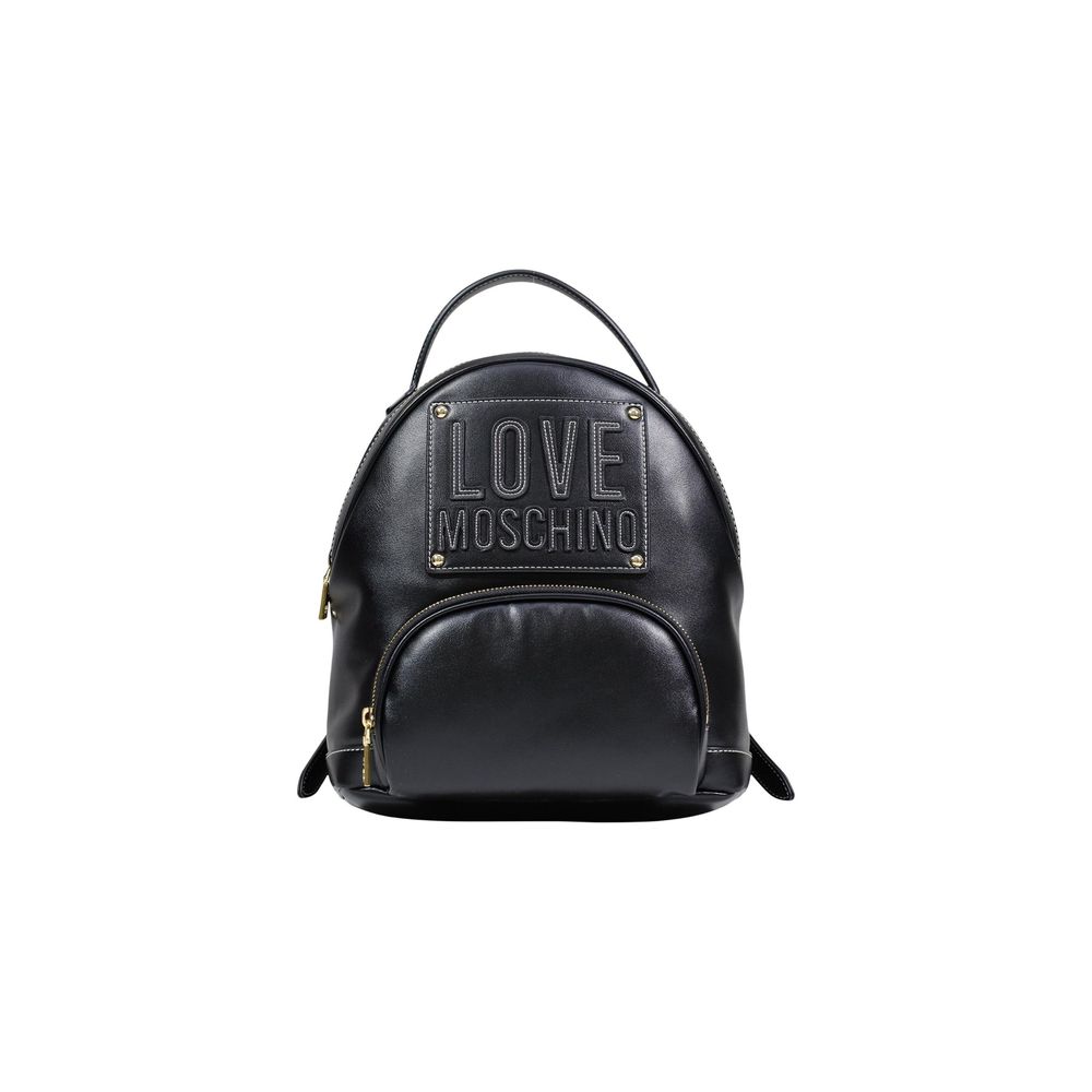 Love Moschino Black Polyethylene Backpack 1728,71956299936,Backpacks - Bags,Bags,Black,Love Moschino,New with tags,Women