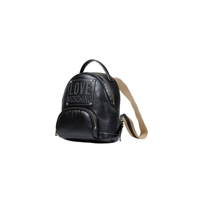 Love Moschino Black Polyethylene Backpack 1728,71956299936,Backpacks - Bags,Bags,Black,Love Moschino,New with tags,Women