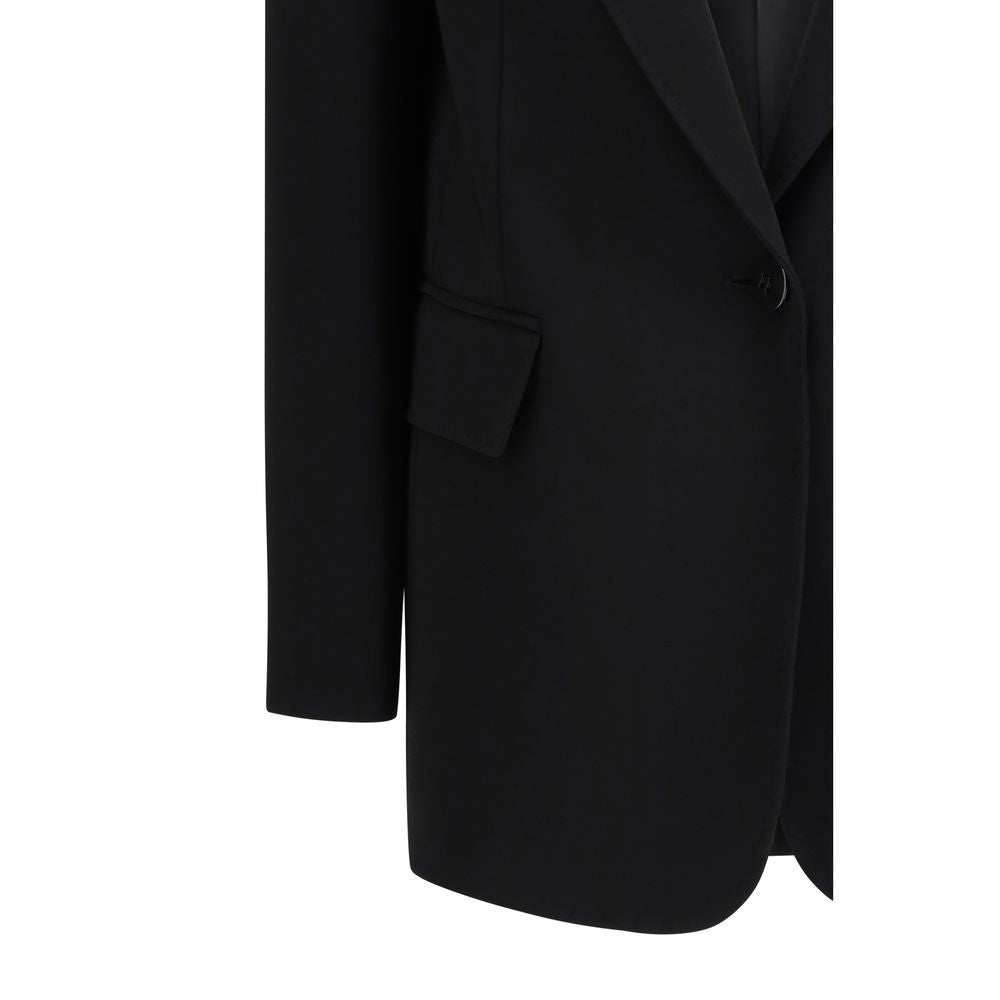 Max Mara Black Triacetate Blazer 1728,72470364320,Black,Blazers - Suits & Blazers - Clothing,Clothing,IT38 | S,IT40 | M,IT42 | L,IT44 | L,IT46|XL,Max Mara,New with tags,Suits & Blazers - Clothing,Women