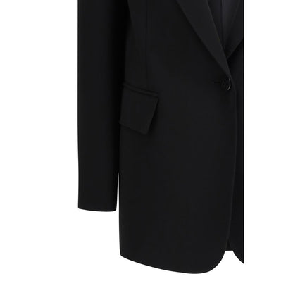 Max Mara Black Triacetate Blazer 1728,72470364320,Black,Blazers - Suits & Blazers - Clothing,Clothing,IT38 | S,IT40 | M,IT42 | L,IT44 | L,IT46|XL,Max Mara,New with tags,Suits & Blazers - Clothing,Women