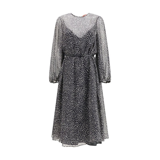 Max Mara Black Silk Casual Dress