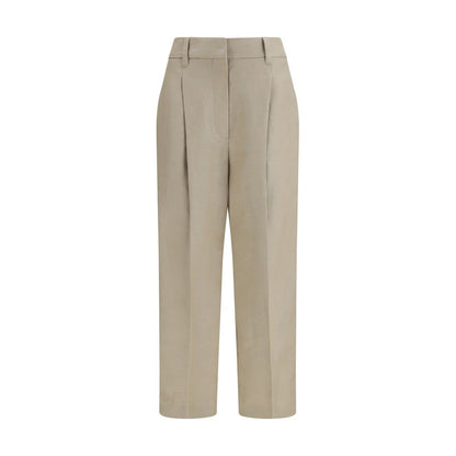 Brunello Cucinelli Beige Linen Casual Pants 1728,72470364320,Beige,Brunello Cucinelli,Casual Pants - Pants - Clothing,Clothing,IT38 | S,IT40 | M,IT44 | L,New with tags,Pants - Clothing,Women