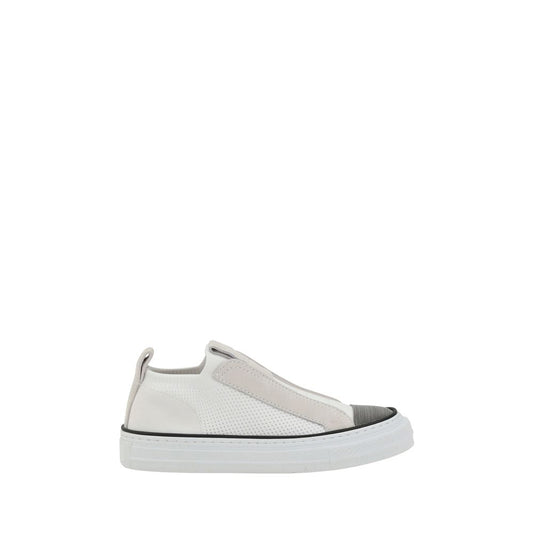 Brunello Cucinelli White Nylon Low Top Sneakers 1728,72470364320,Brunello Cucinelli,EU36/US6,EU37/US7,EU38/US8,EU39/US9,EU40/US10,EU41/US11,Low Tops - Sneakers - Shoes,New with tags,Shoes,Sneakers - Shoes,White,Women